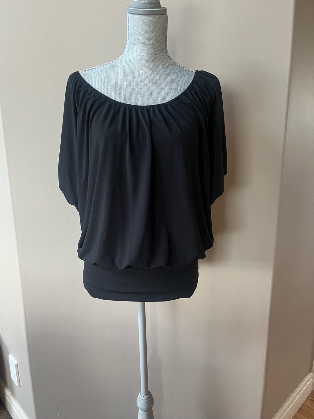 Reitmans Black Off-Shoulder or Scoop neck Top